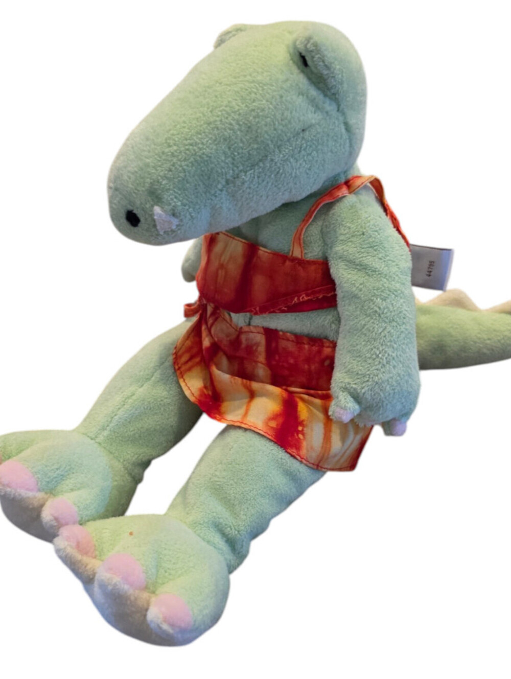 Pottery Barn Kids Gund plush green Alligator Allie LAUGHS has sound box